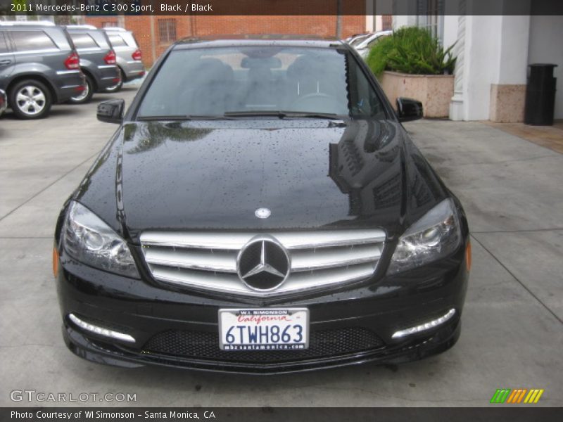 Black / Black 2011 Mercedes-Benz C 300 Sport