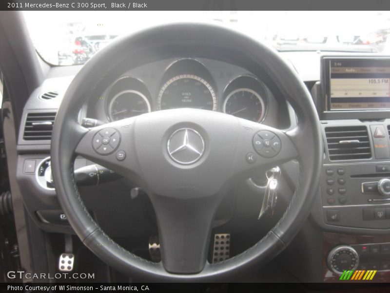 Black / Black 2011 Mercedes-Benz C 300 Sport