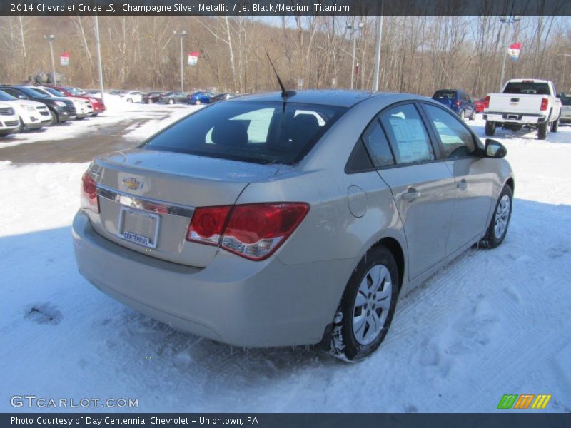 Champagne Silver Metallic / Jet Black/Medium Titanium 2014 Chevrolet Cruze LS