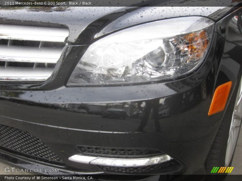 Black / Black 2011 Mercedes-Benz C 300 Sport