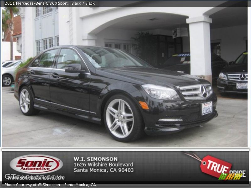 Black / Black 2011 Mercedes-Benz C 300 Sport