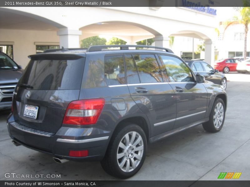 Steel Grey Metallic / Black 2011 Mercedes-Benz GLK 350