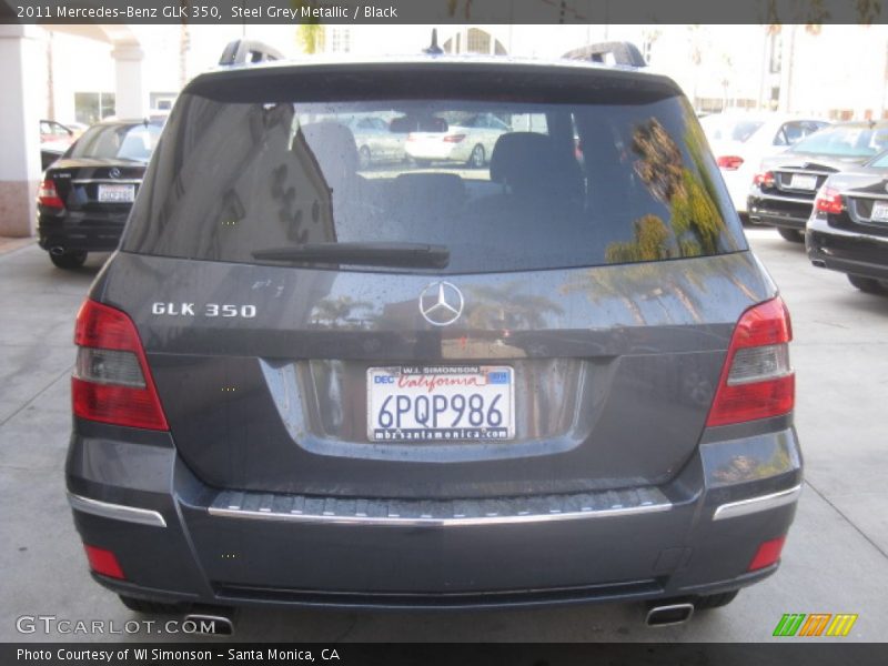 Steel Grey Metallic / Black 2011 Mercedes-Benz GLK 350