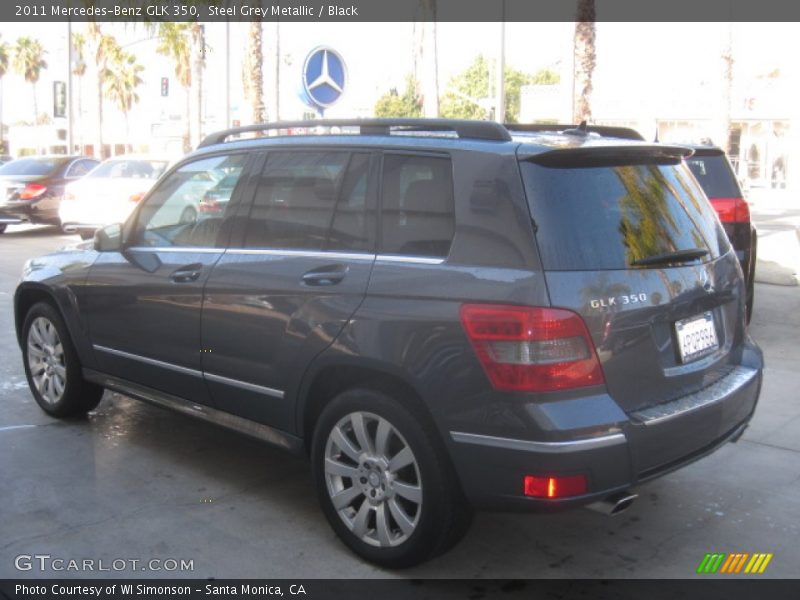 Steel Grey Metallic / Black 2011 Mercedes-Benz GLK 350