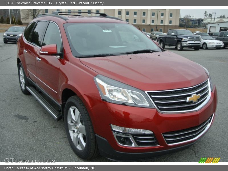 Crystal Red Tintcoat / Ebony 2014 Chevrolet Traverse LTZ