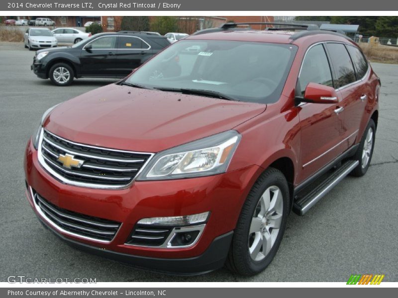 Crystal Red Tintcoat / Ebony 2014 Chevrolet Traverse LTZ