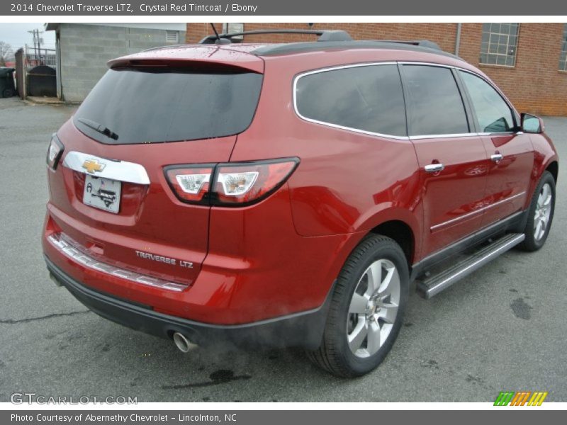 Crystal Red Tintcoat / Ebony 2014 Chevrolet Traverse LTZ