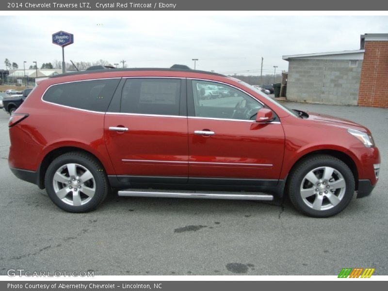 Crystal Red Tintcoat / Ebony 2014 Chevrolet Traverse LTZ