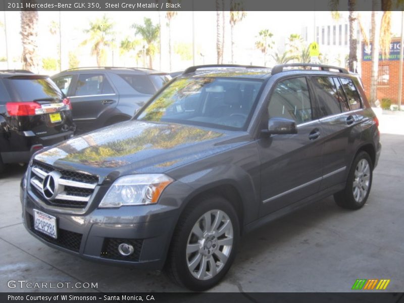 Steel Grey Metallic / Black 2011 Mercedes-Benz GLK 350