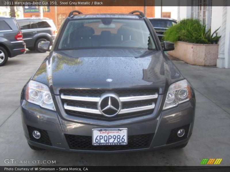 Steel Grey Metallic / Black 2011 Mercedes-Benz GLK 350