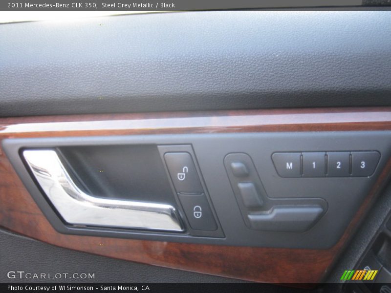 Steel Grey Metallic / Black 2011 Mercedes-Benz GLK 350