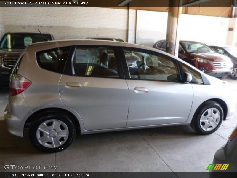Alabaster Silver Metallic / Gray 2013 Honda Fit