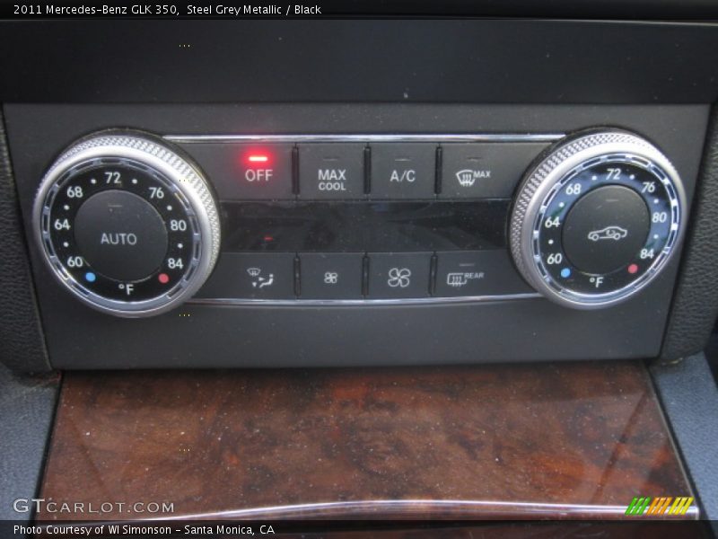 Steel Grey Metallic / Black 2011 Mercedes-Benz GLK 350