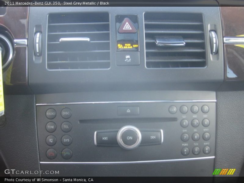 Steel Grey Metallic / Black 2011 Mercedes-Benz GLK 350