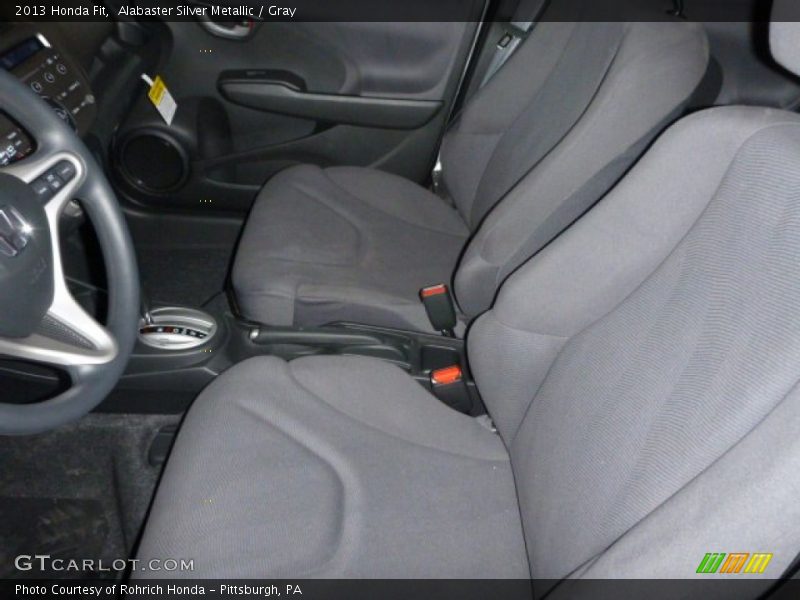Alabaster Silver Metallic / Gray 2013 Honda Fit