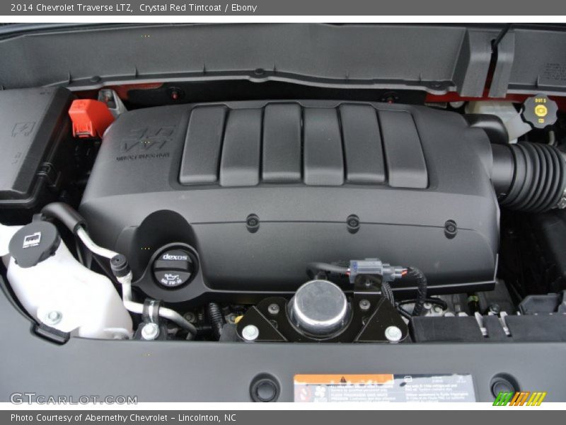 Crystal Red Tintcoat / Ebony 2014 Chevrolet Traverse LTZ