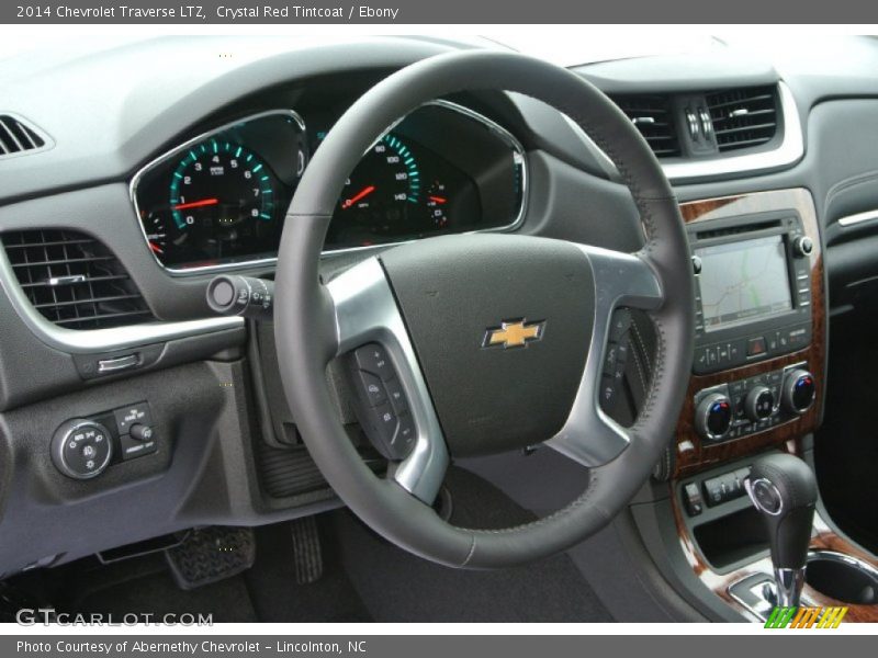 Crystal Red Tintcoat / Ebony 2014 Chevrolet Traverse LTZ