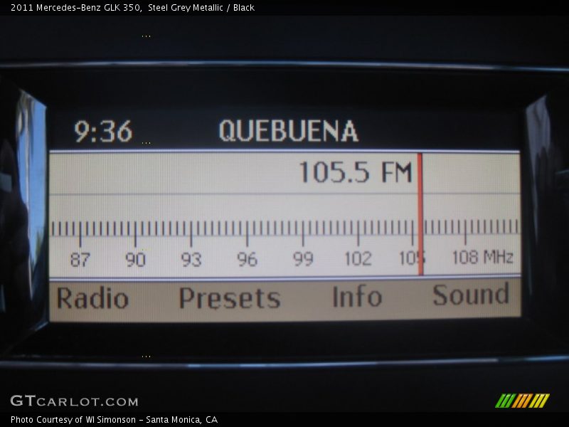 Steel Grey Metallic / Black 2011 Mercedes-Benz GLK 350