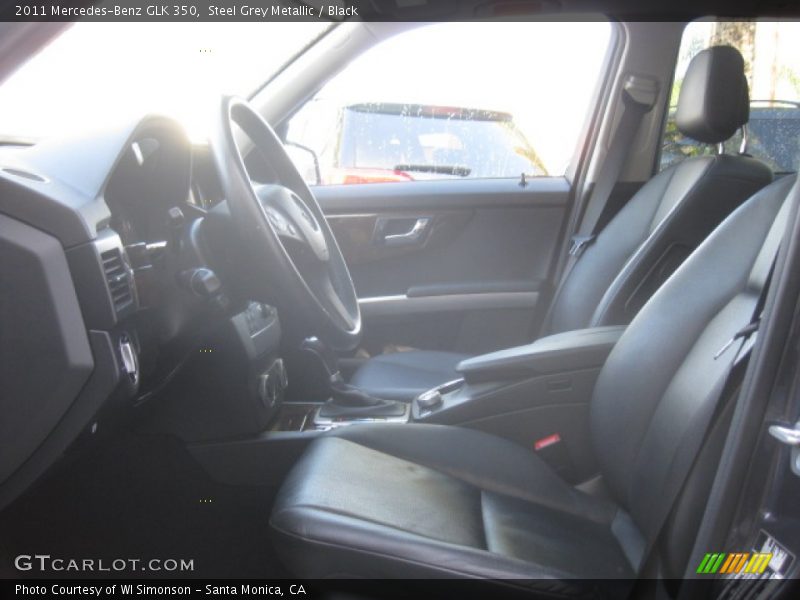 Steel Grey Metallic / Black 2011 Mercedes-Benz GLK 350