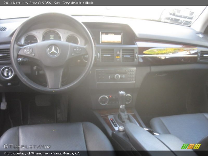 Steel Grey Metallic / Black 2011 Mercedes-Benz GLK 350