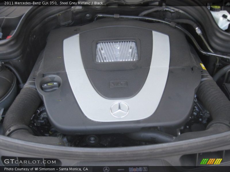 Steel Grey Metallic / Black 2011 Mercedes-Benz GLK 350