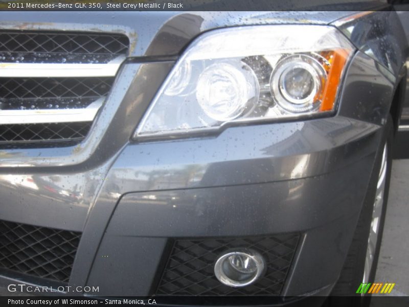 Steel Grey Metallic / Black 2011 Mercedes-Benz GLK 350