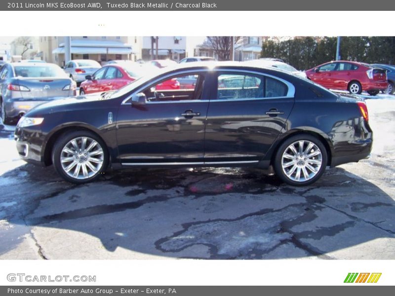 Tuxedo Black Metallic / Charcoal Black 2011 Lincoln MKS EcoBoost AWD