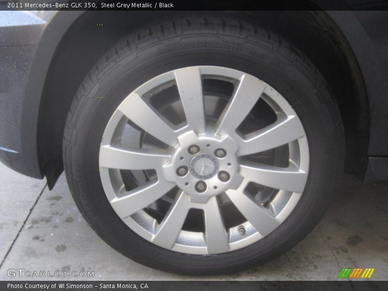 Steel Grey Metallic / Black 2011 Mercedes-Benz GLK 350
