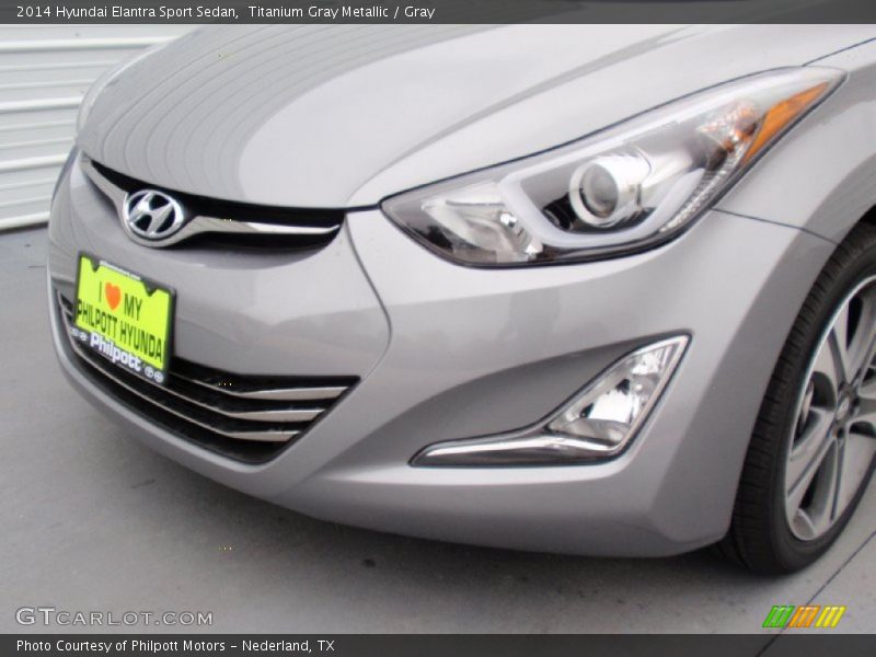 Titanium Gray Metallic / Gray 2014 Hyundai Elantra Sport Sedan