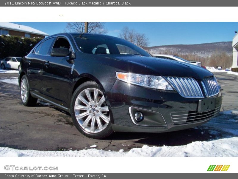 Tuxedo Black Metallic / Charcoal Black 2011 Lincoln MKS EcoBoost AWD