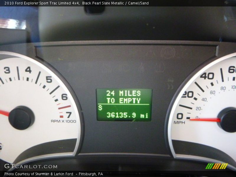 Black Pearl Slate Metallic / Camel/Sand 2010 Ford Explorer Sport Trac Limited 4x4