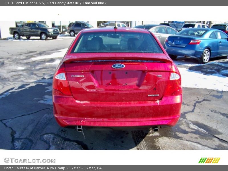 Red Candy Metallic / Charcoal Black 2011 Ford Fusion SE V6