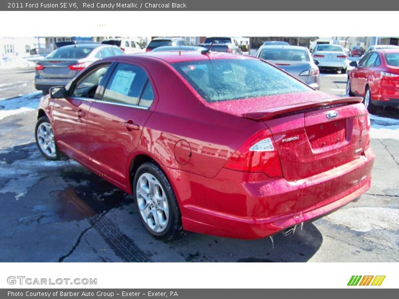 Red Candy Metallic / Charcoal Black 2011 Ford Fusion SE V6