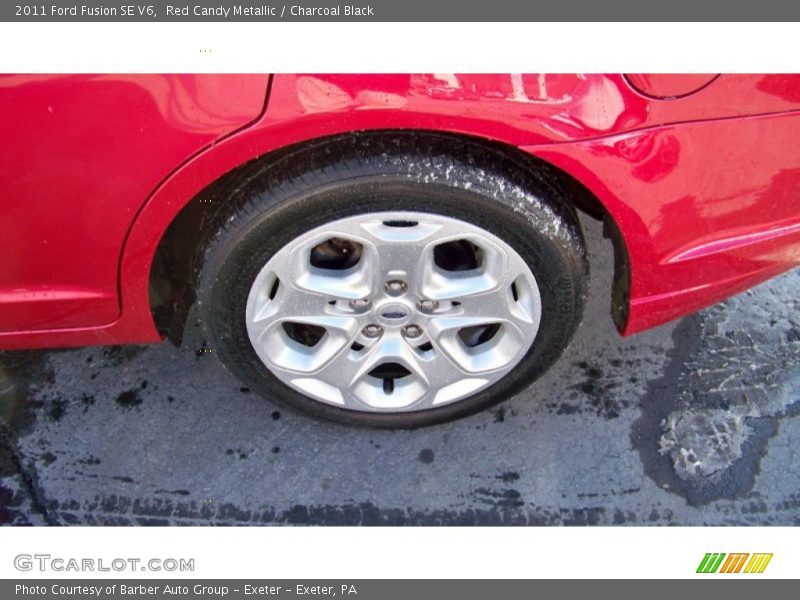 Red Candy Metallic / Charcoal Black 2011 Ford Fusion SE V6