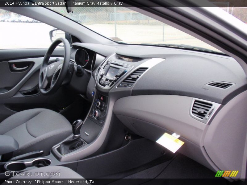 Titanium Gray Metallic / Gray 2014 Hyundai Elantra Sport Sedan