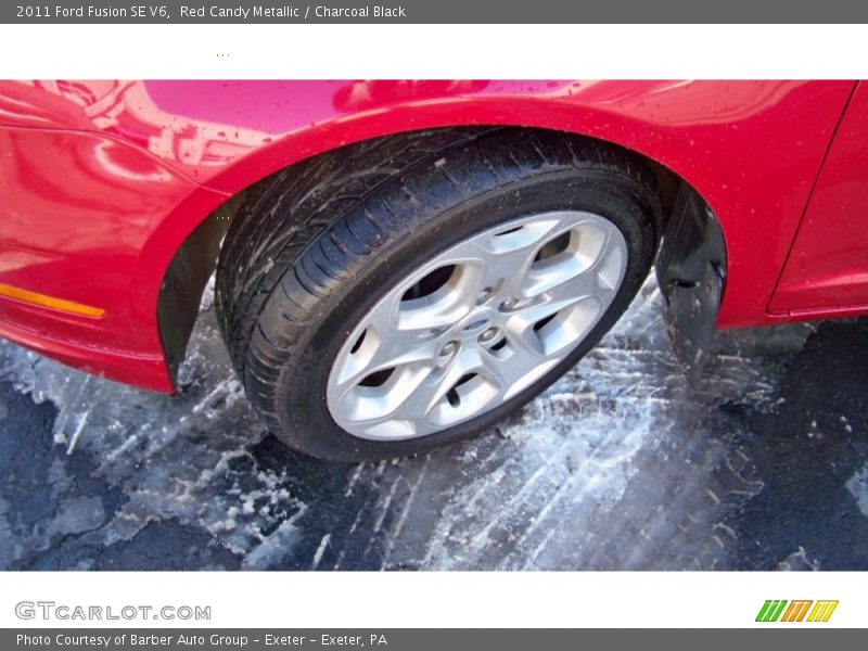 Red Candy Metallic / Charcoal Black 2011 Ford Fusion SE V6