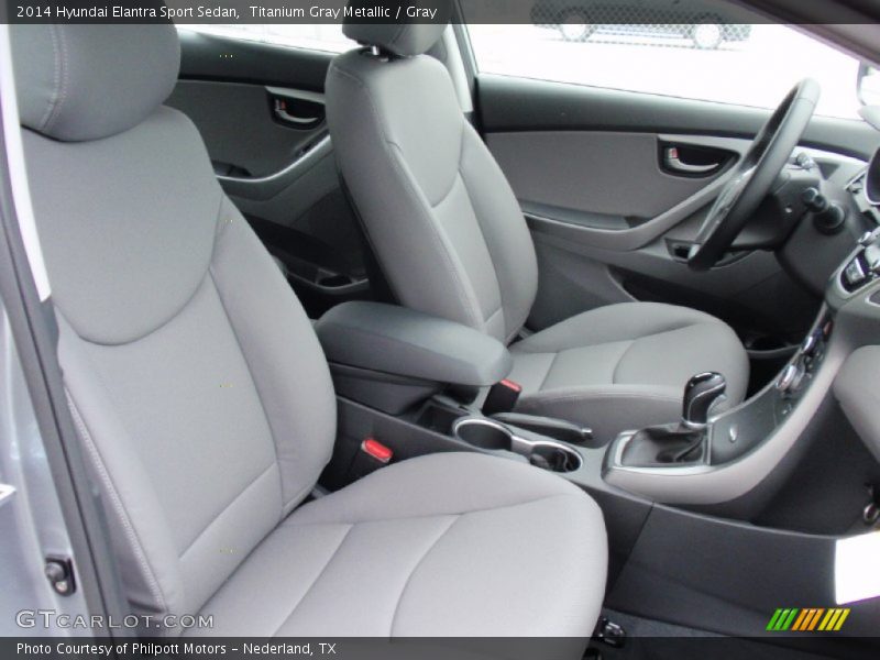 Titanium Gray Metallic / Gray 2014 Hyundai Elantra Sport Sedan