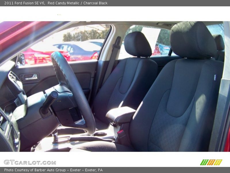 Red Candy Metallic / Charcoal Black 2011 Ford Fusion SE V6
