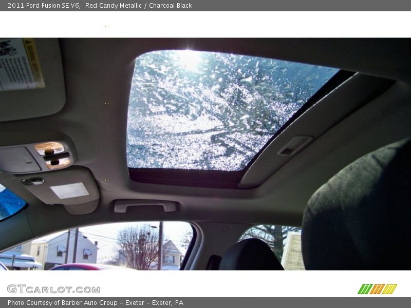 Red Candy Metallic / Charcoal Black 2011 Ford Fusion SE V6