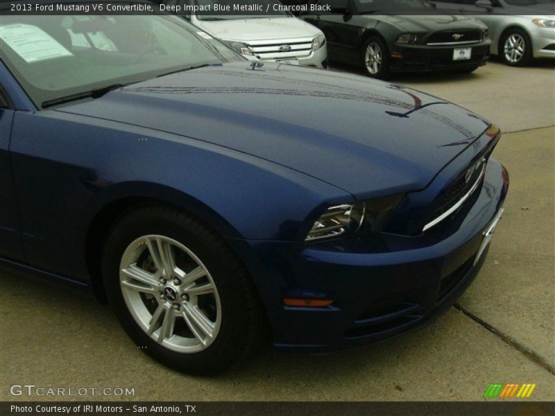 Deep Impact Blue Metallic / Charcoal Black 2013 Ford Mustang V6 Convertible