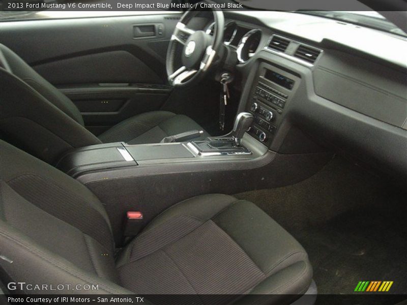 Deep Impact Blue Metallic / Charcoal Black 2013 Ford Mustang V6 Convertible