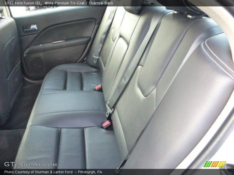White Platinum Tri-Coat / Charcoal Black 2012 Ford Fusion SEL