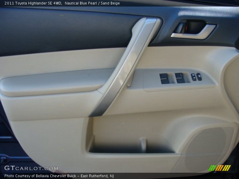 Nautical Blue Pearl / Sand Beige 2011 Toyota Highlander SE 4WD