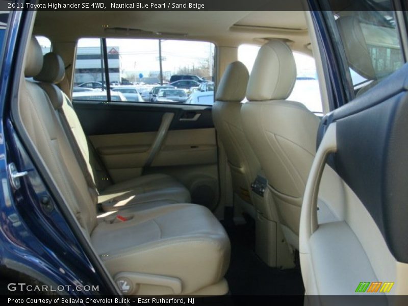 Nautical Blue Pearl / Sand Beige 2011 Toyota Highlander SE 4WD