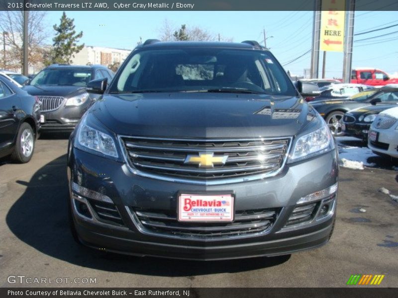 Cyber Gray Metallic / Ebony 2013 Chevrolet Traverse LTZ AWD