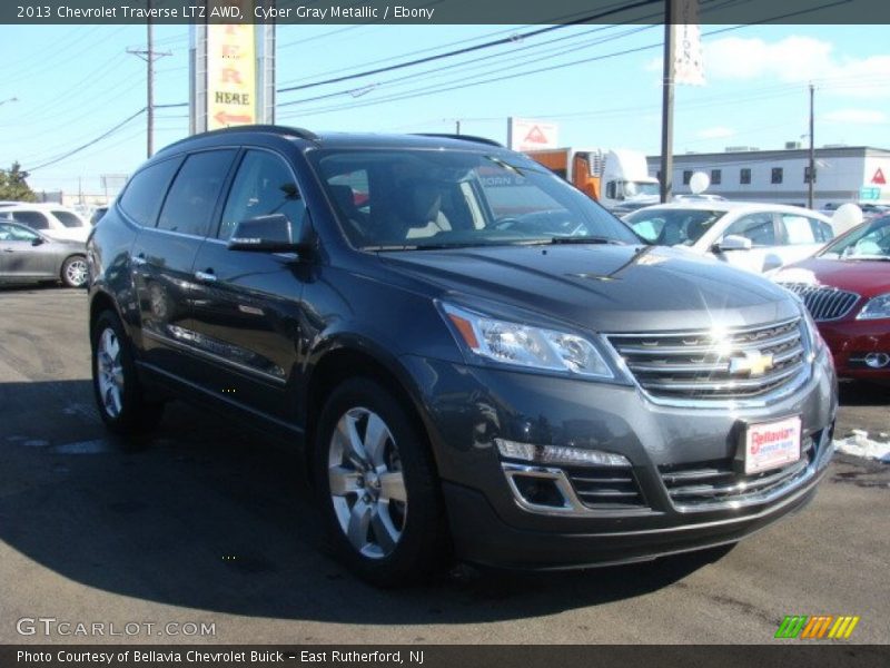Cyber Gray Metallic / Ebony 2013 Chevrolet Traverse LTZ AWD