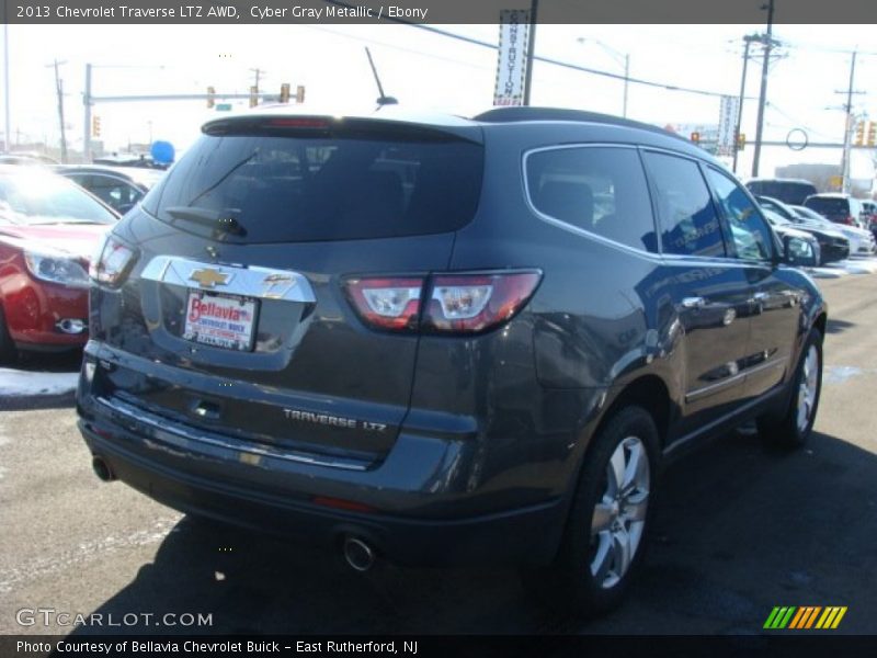 Cyber Gray Metallic / Ebony 2013 Chevrolet Traverse LTZ AWD
