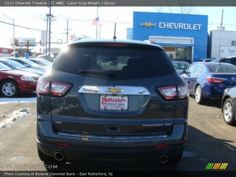 Cyber Gray Metallic / Ebony 2013 Chevrolet Traverse LTZ AWD