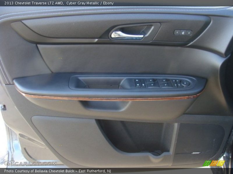 Cyber Gray Metallic / Ebony 2013 Chevrolet Traverse LTZ AWD