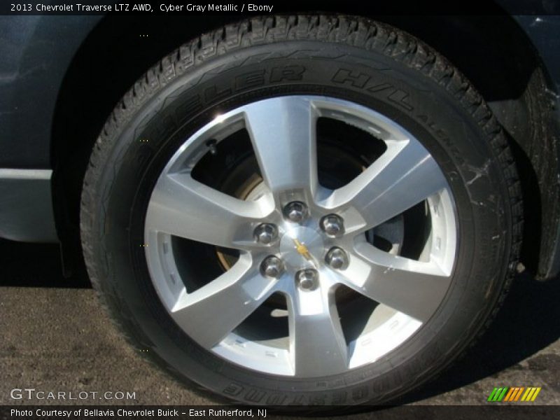 Cyber Gray Metallic / Ebony 2013 Chevrolet Traverse LTZ AWD